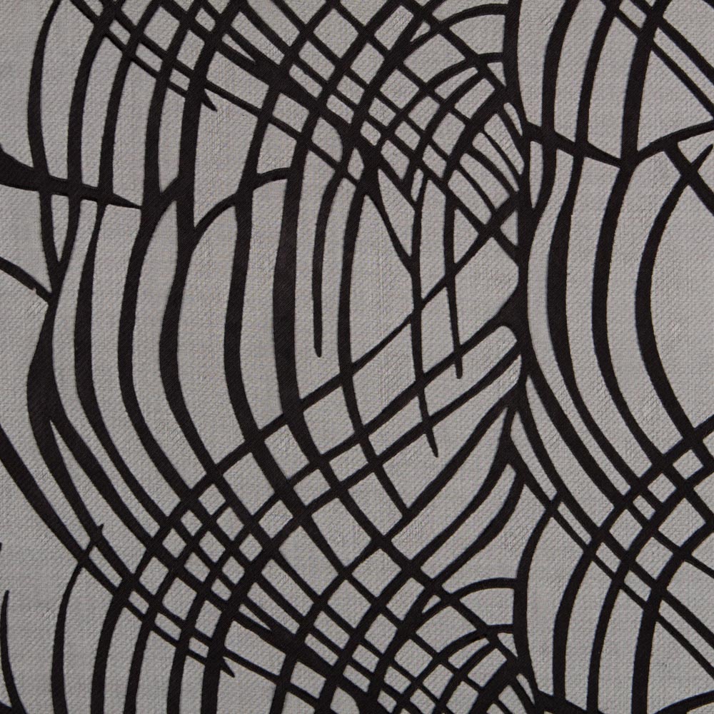 Gaze Devoré Listrado Preto - Ribes y Casals