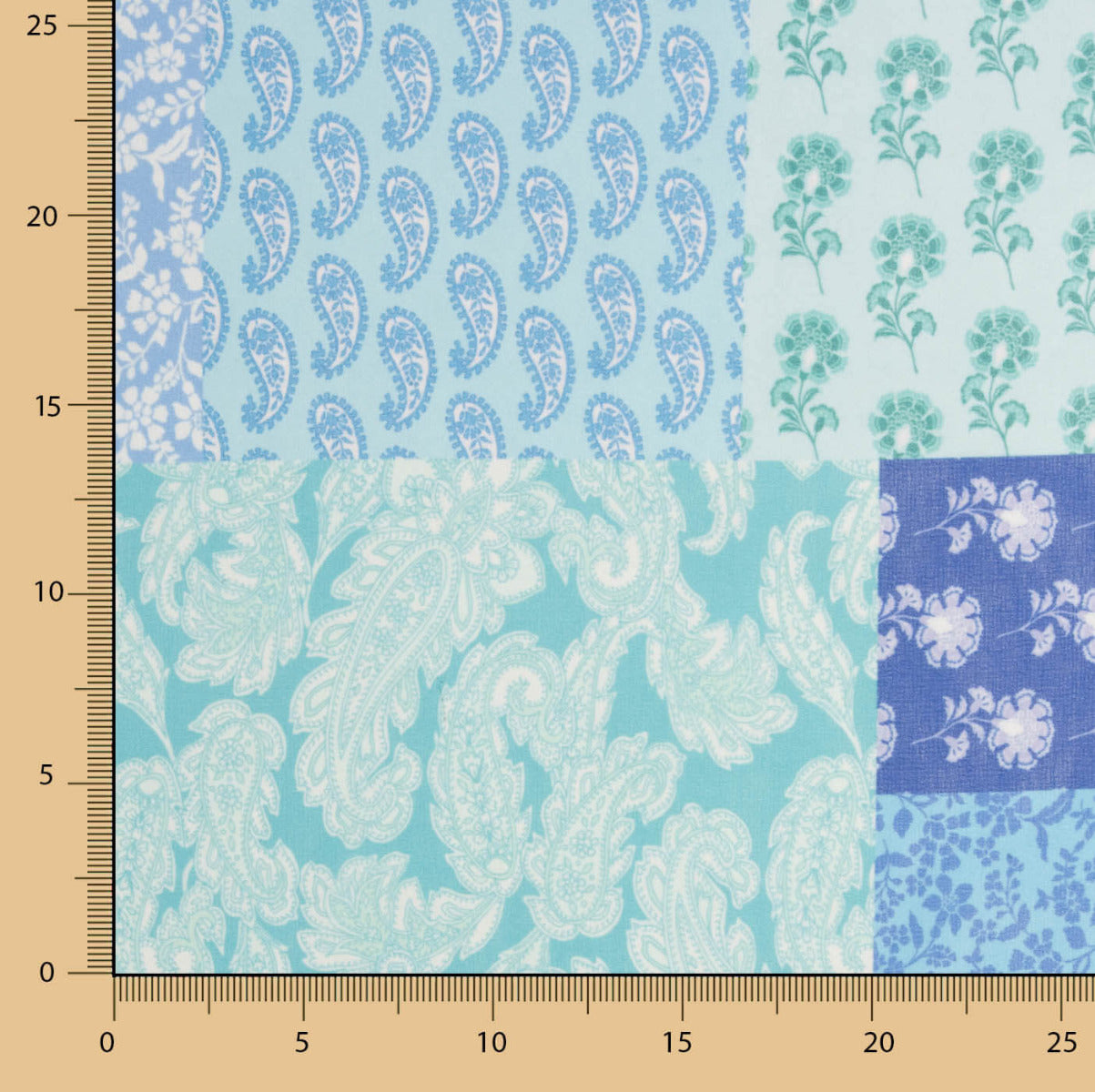 Gasa Poliéster Calcuta Azul - Ribes y Casals