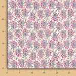 Gasa Satén Lurex Flor Rosa - Ribes y Casals