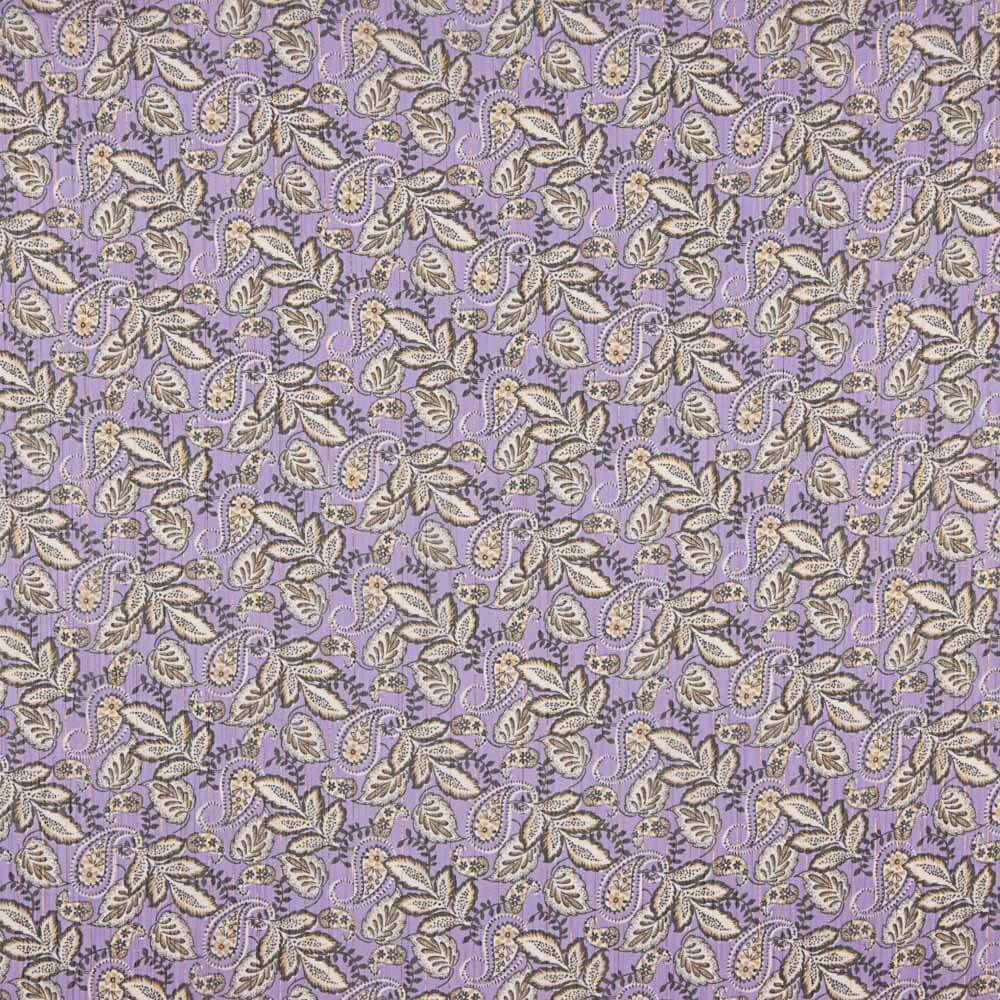 Gasa Lurex Cachemire Malva - Ribes y Casals