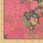 Gasa Lurex Flor Maxi Fucsia - Ribes y Casals