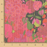 Gasa Lurex Flor Maxi Fucsia - Ribes y Casals