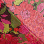 Gasa Lurex Flor Maxi Fucsia - Ribes y Casals