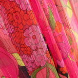 Gasa Lurex Flor Maxi Fucsia - Ribes y Casals