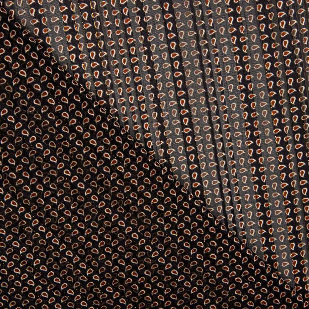 Gasa Lúrex Geo Negro - Ribes y Casals