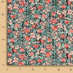 Gasa Listada Floral Lúrex - Ribes y Casals