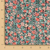 Gasa Listada Floral Lúrex - Ribes y Casals