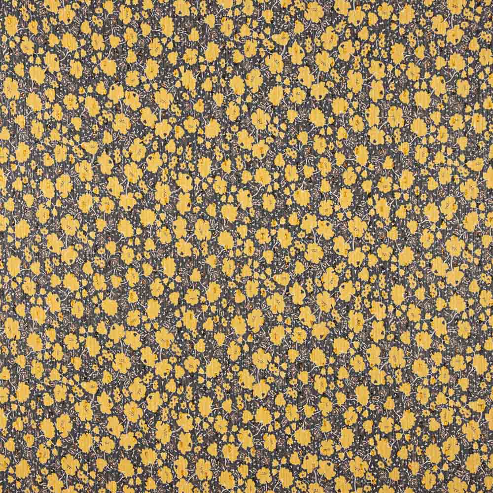 Gasa Bambula Lúrex Adira Mostaza - Ribes y Casals