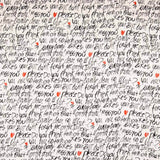 Gasa Lurex Letras Negras - Ribes y Casals