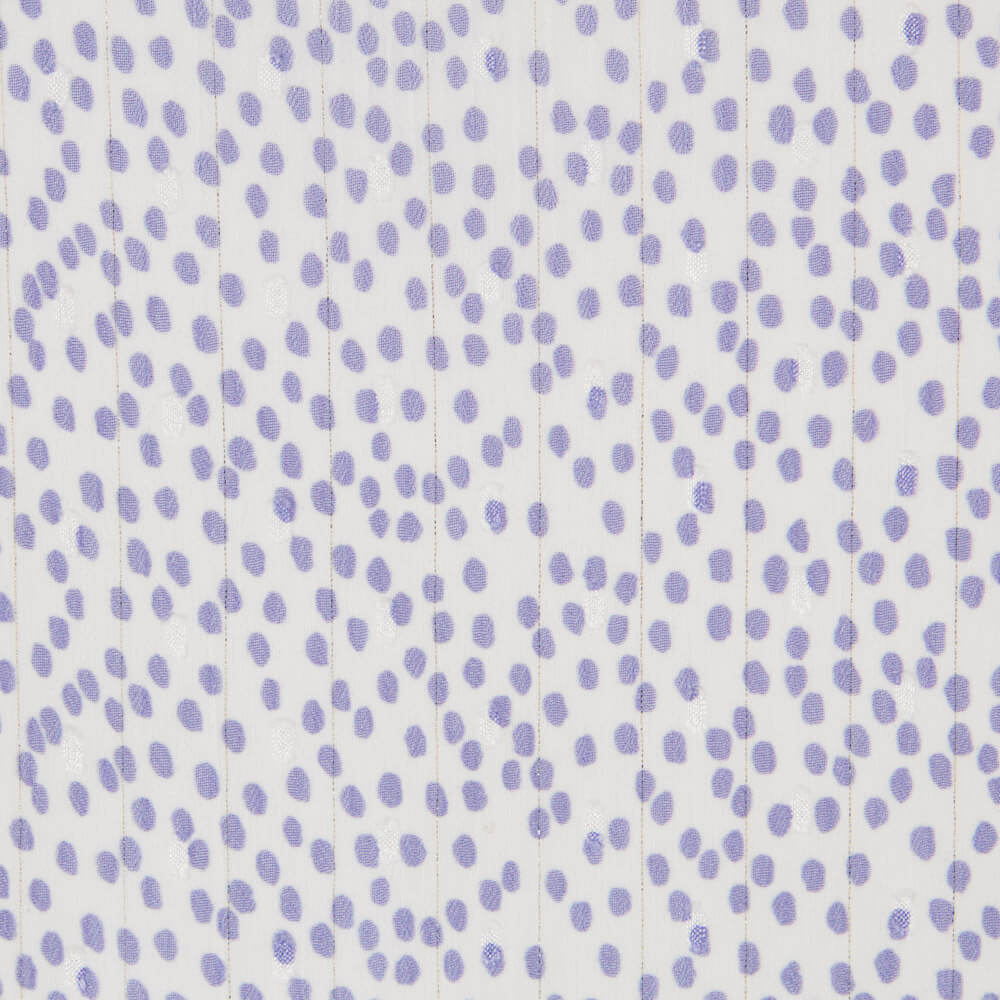 Gasa Lurex Lunares Malva - Ribes y Casals