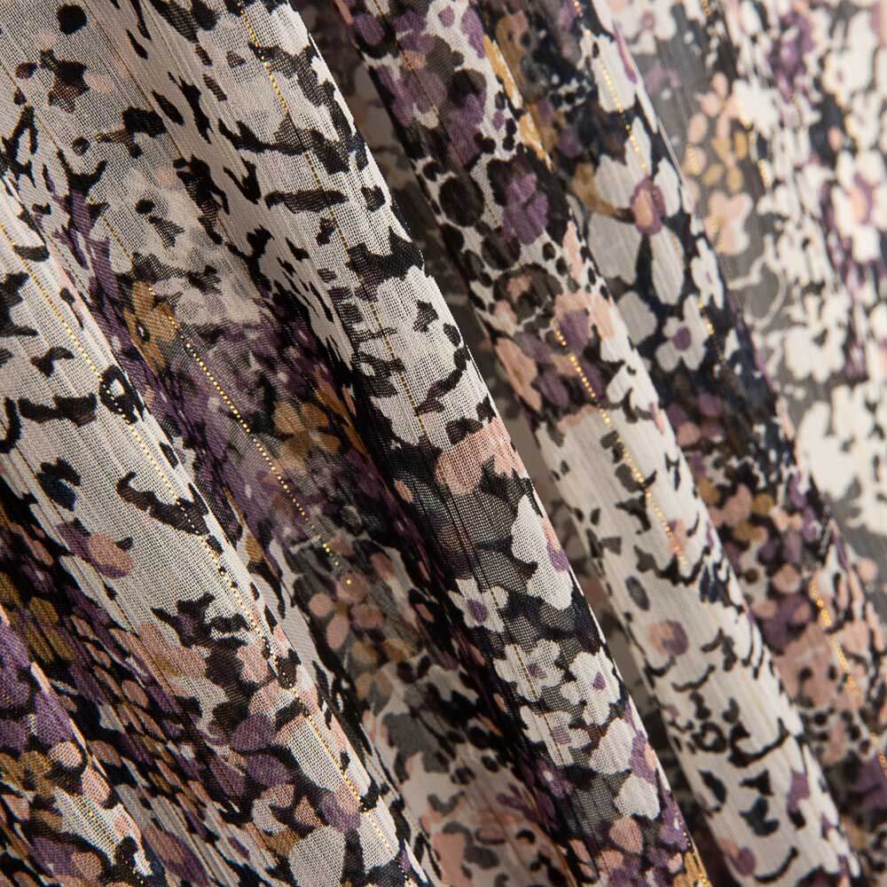 Gasa Bambula Lúrex Pradera - Ribes y Casals