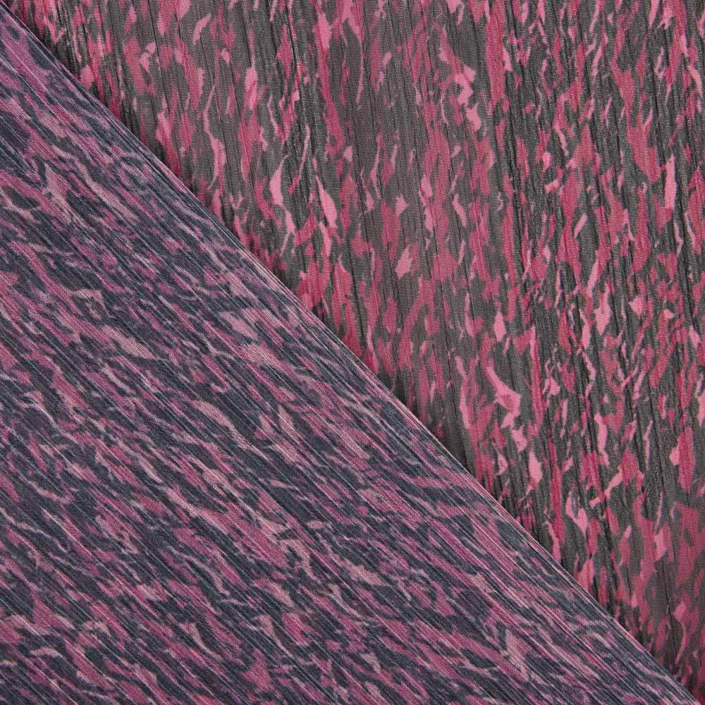 Gasa Bambula Trazos Fúcsia - Ribes y Casals