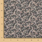 Gasa Lurex Floral Negro - Ribes y Casals