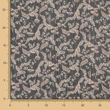 Gasa Lurex Floral Negro - Ribes y Casals