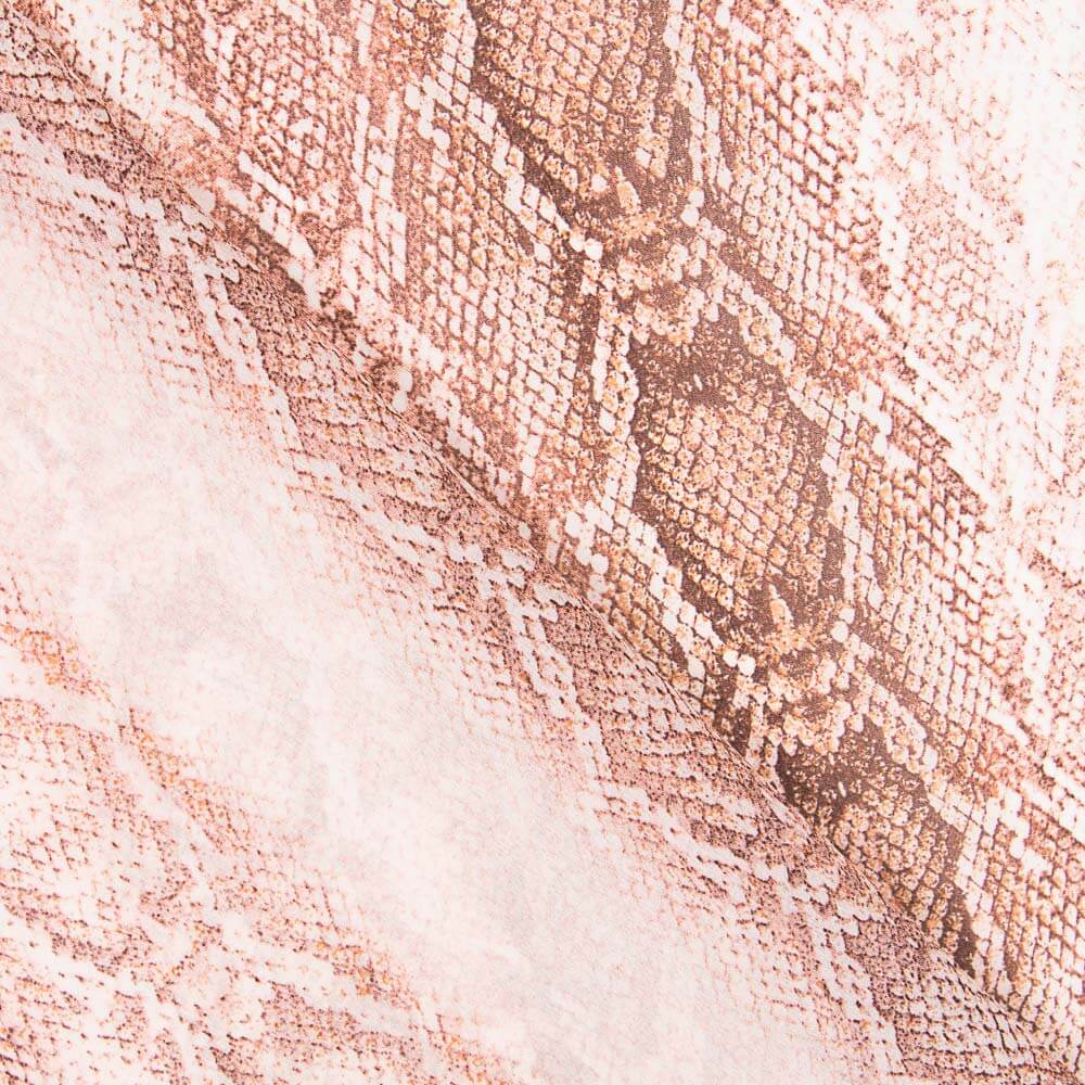 Gasa Poliéster Serpiente Cuarzo - Ribes y Casals