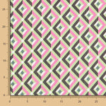 Gasa Poliéster Geo Fucsia - Ribes y Casals