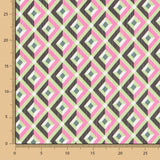 Gasa Poliéster Geo Fucsia - Ribes y Casals