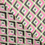 Gasa Poliéster Geo Fucsia - Ribes y Casals