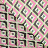 Gasa Poliéster Geo Fucsia - Ribes y Casals