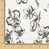 Retal Voile Viscosa Flores en Tinta 180x135 cms - Ribes y Casals