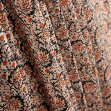 Gasa Satén Lúrex Hojas Beige - Ribes y Casals