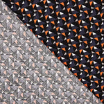 Viscosa Estampada Mini Geo Naranja - Ribes y Casals