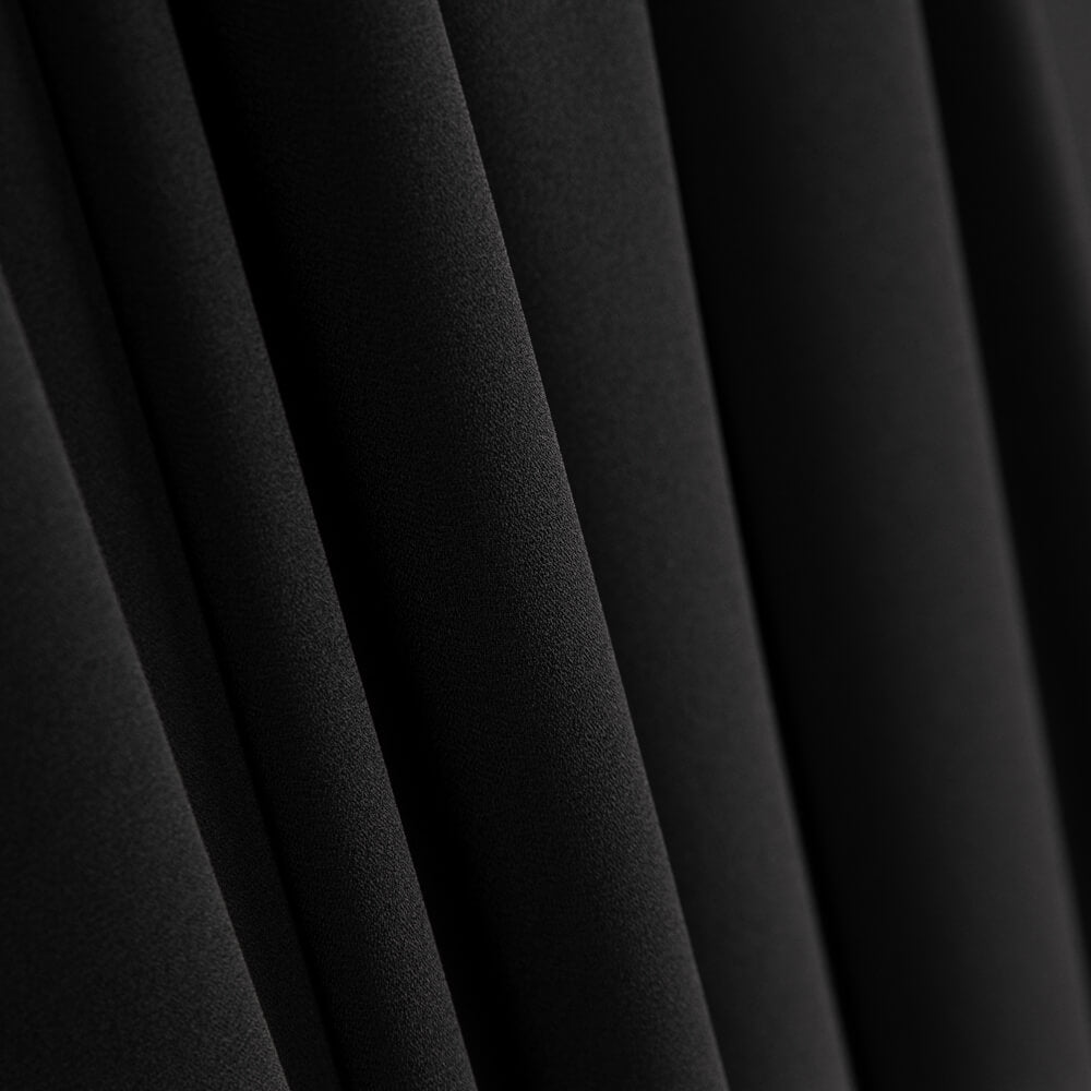 Retal Georgette Poliéster Gala Negro - Varias medidas x ancho de 150 cm - Ribes y Casals