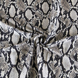 Georgette Animal Print Snake Gris - Ribes y Casals