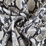Georgette Animal Print Snake Gris - Ribes y Casals