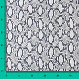 Georgette Animal Print Snake Gris - Ribes y Casals