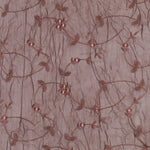 Georgette Crush Marrón Bordado - Ribes y Casals