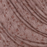 Georgette Crush Marrón Bordado - Ribes y Casals