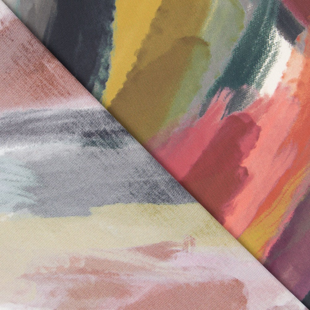 Retal Georgette Estampado Trazos 90x100% - Ribes y Casals