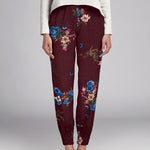 Georgette Floral Granate - Ribes y Casals