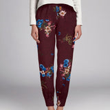 Georgette Floral Granate - Ribes y Casals