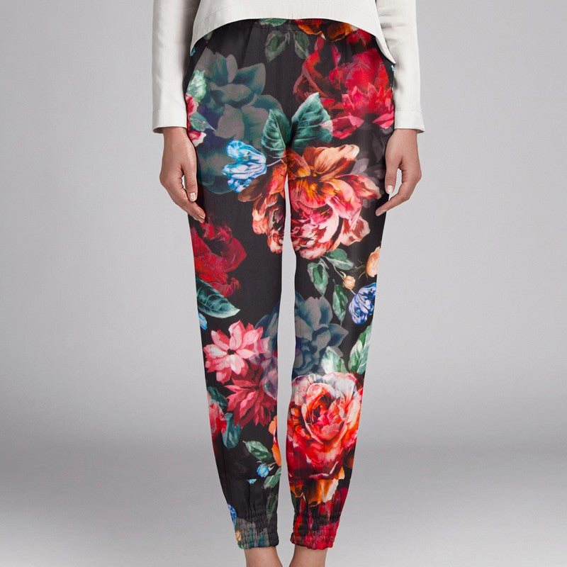 Georgette Floral Negro - Ribes y Casals