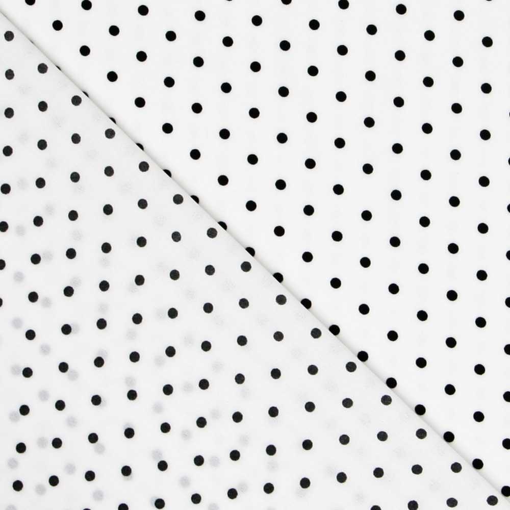 Georgette Lunares Blanca 4mm - Ribes y Casals