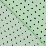 Georgette Lunares Verde 4mm - Ribes y Casals