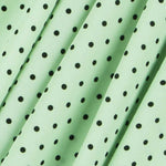Georgette Lunares Verde 4mm - Ribes y Casals