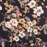 Georgette Floral Candela Negro - Ribes y Casals