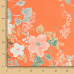 Georgette Floral Naranja - Ribes y Casals