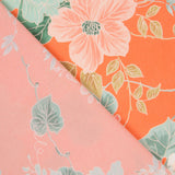 Georgette Floral Naranja - Ribes y Casals