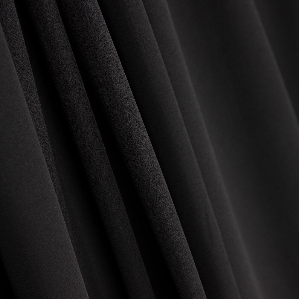 Georgette Poliéster Negro - Ribes y Casals