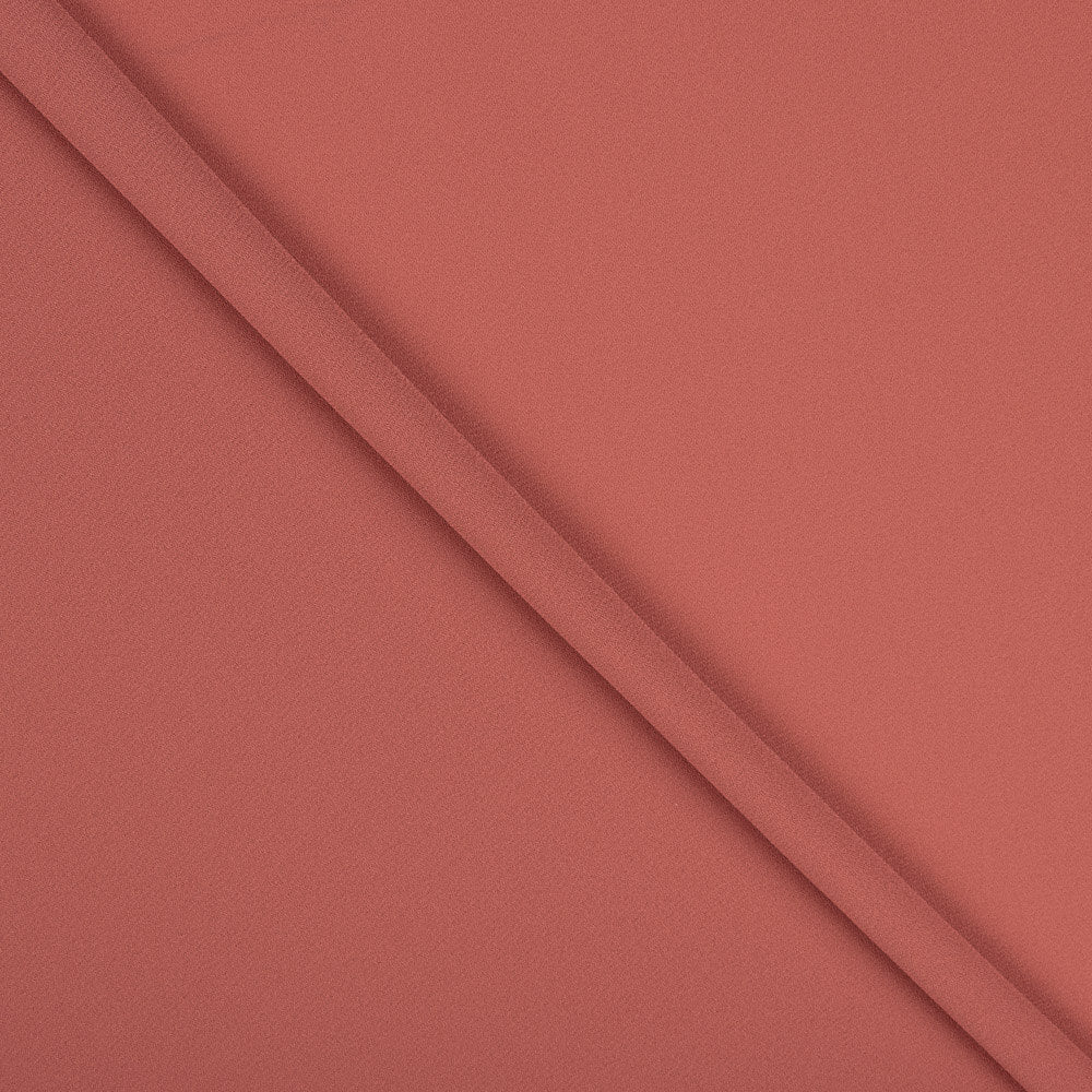 Georgette Poliéster Gala Coral Oscuro - Ribes y Casals