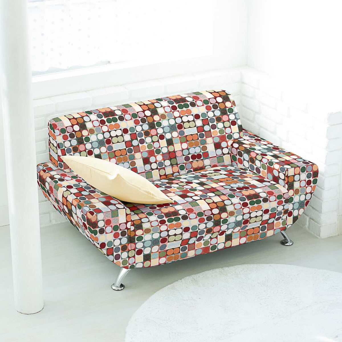 Gobelino Chenilla Círculos Multicolor - Ribes y Casals