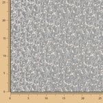 Damasco Lurex Floral en Gris y Plata - Ribes y Casals