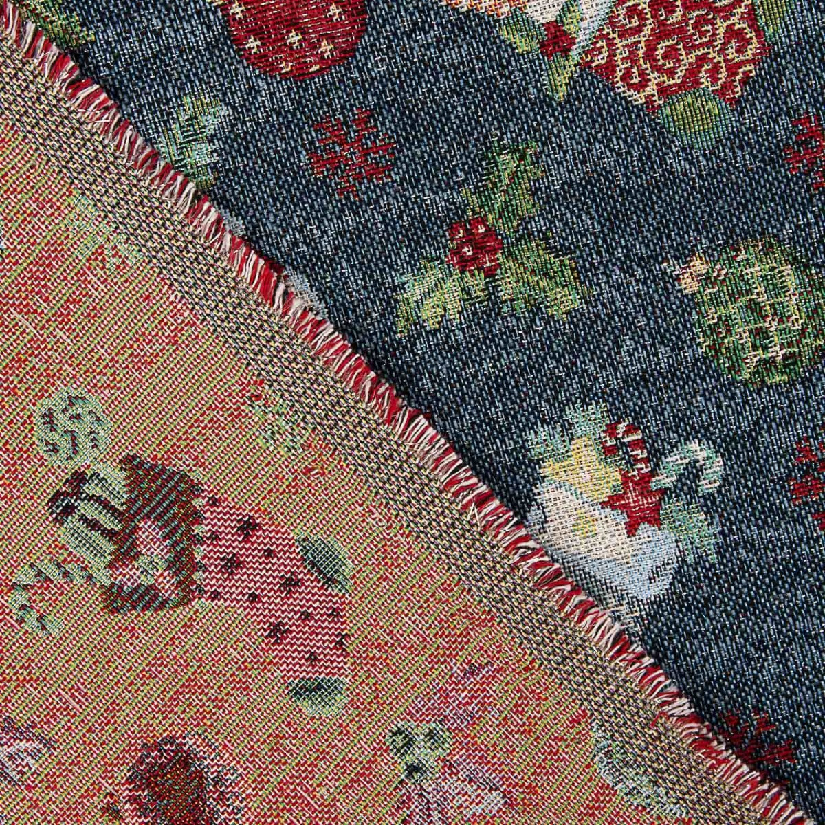 Gobelino Lurex Navidad Azul - Ribes y Casals