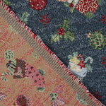 Gobelino Lurex Navidad Azul - Ribes y Casals