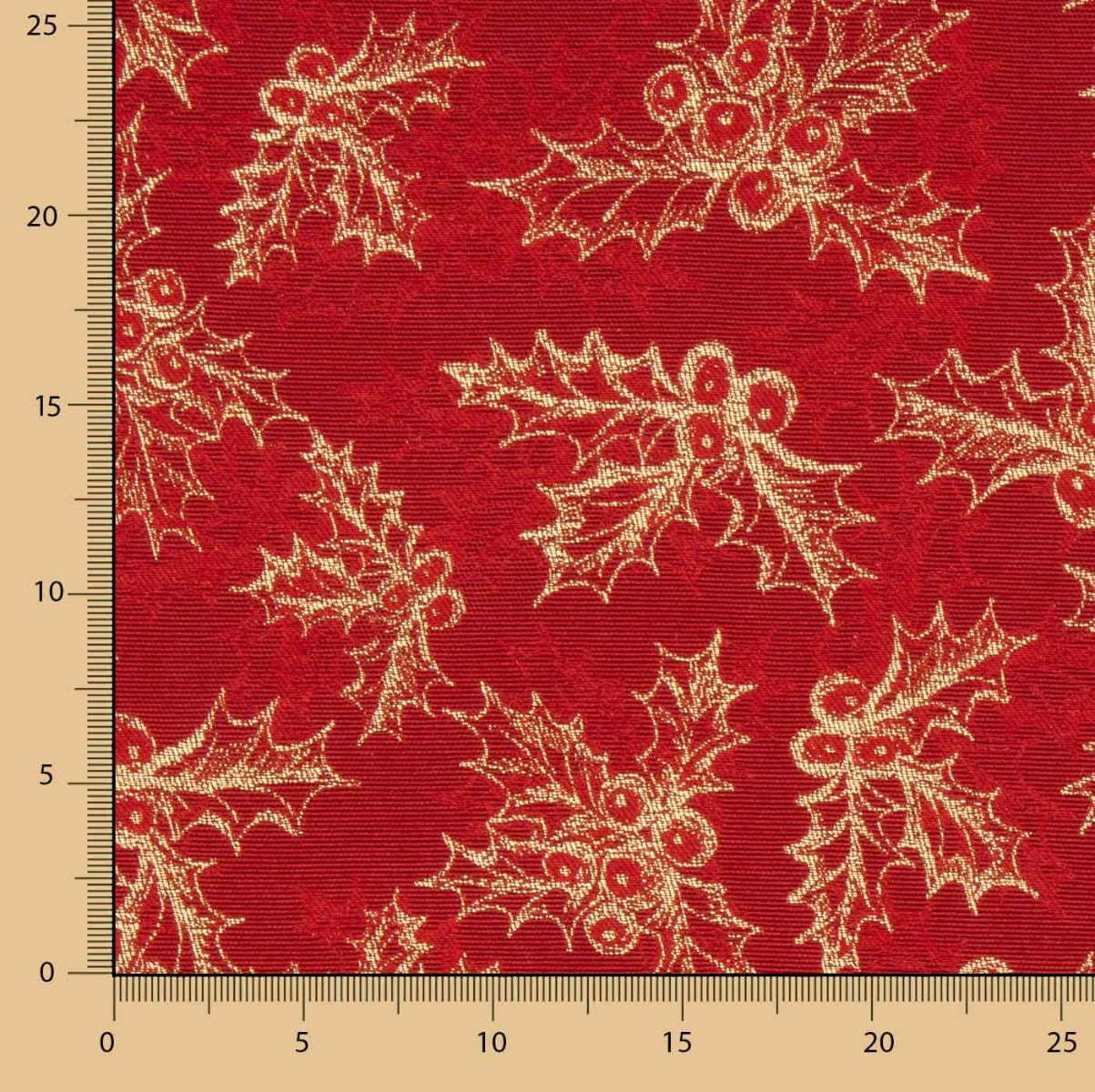 Gobelino Navidad Rojo Muérdago - Ribes y Casals