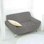 Damasco Lurex Floral en Blanco y Negro - Ribes y Casals